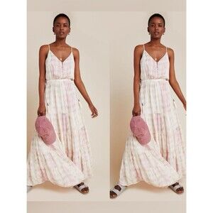 DOLAN Women’s Collection Annie Tiered Maxi Dress Anthropologie NWT Size M